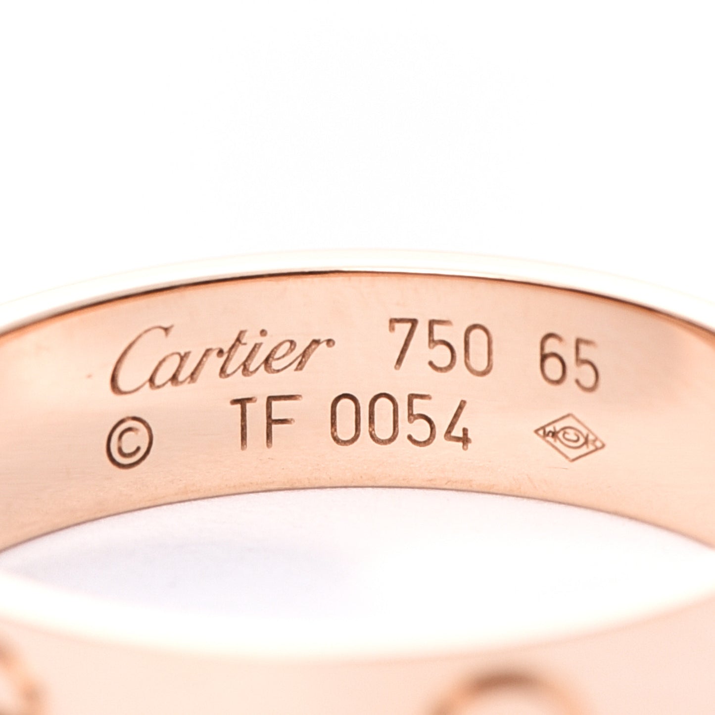 18K Pink Gold 5.5mm LOVE Ring 65 11