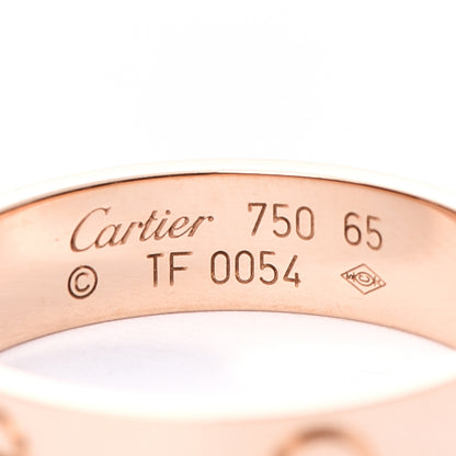 Cartier 18K Pink Gold 5.5mm LOVE Ring 65 11 4 of 5