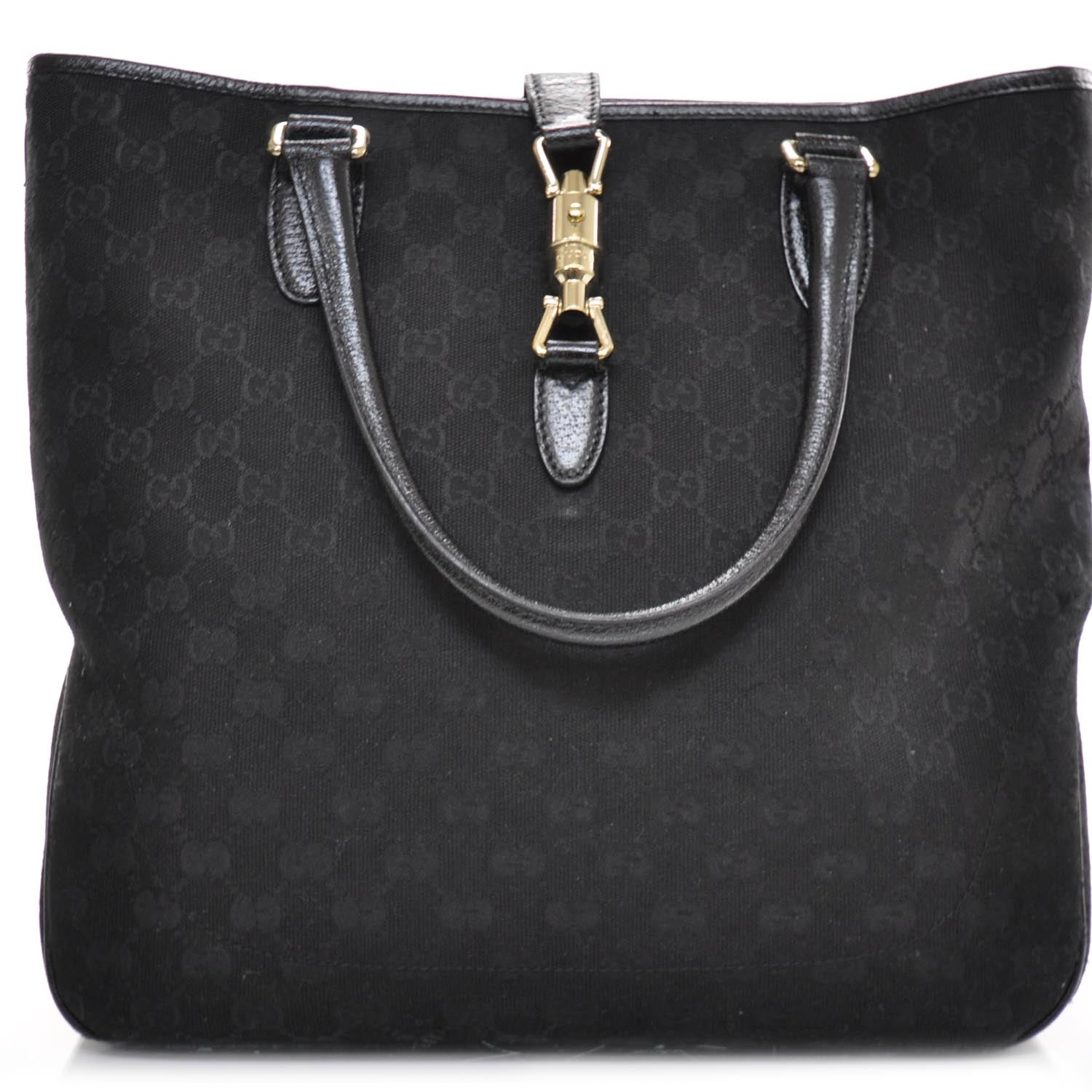 Gucci Monogram Piston Tote Black 1 of 8