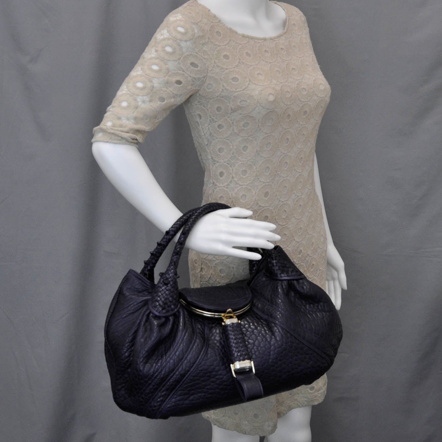 Fendi Nappa Nuvolata Spy Blueberry 2 of 15