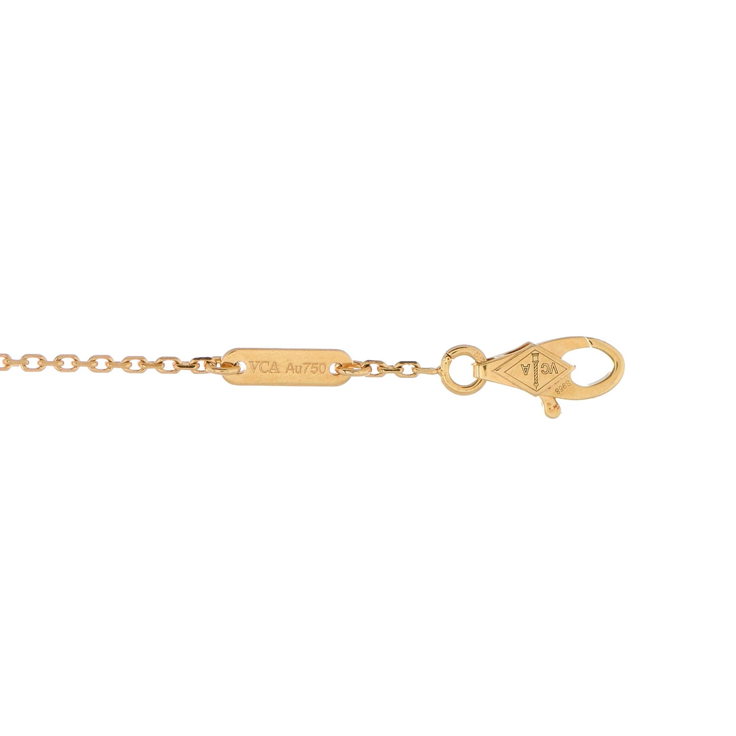 18K Yellow Gold Mother of Pearl Sweet Alhambra Butterfly Bracelet