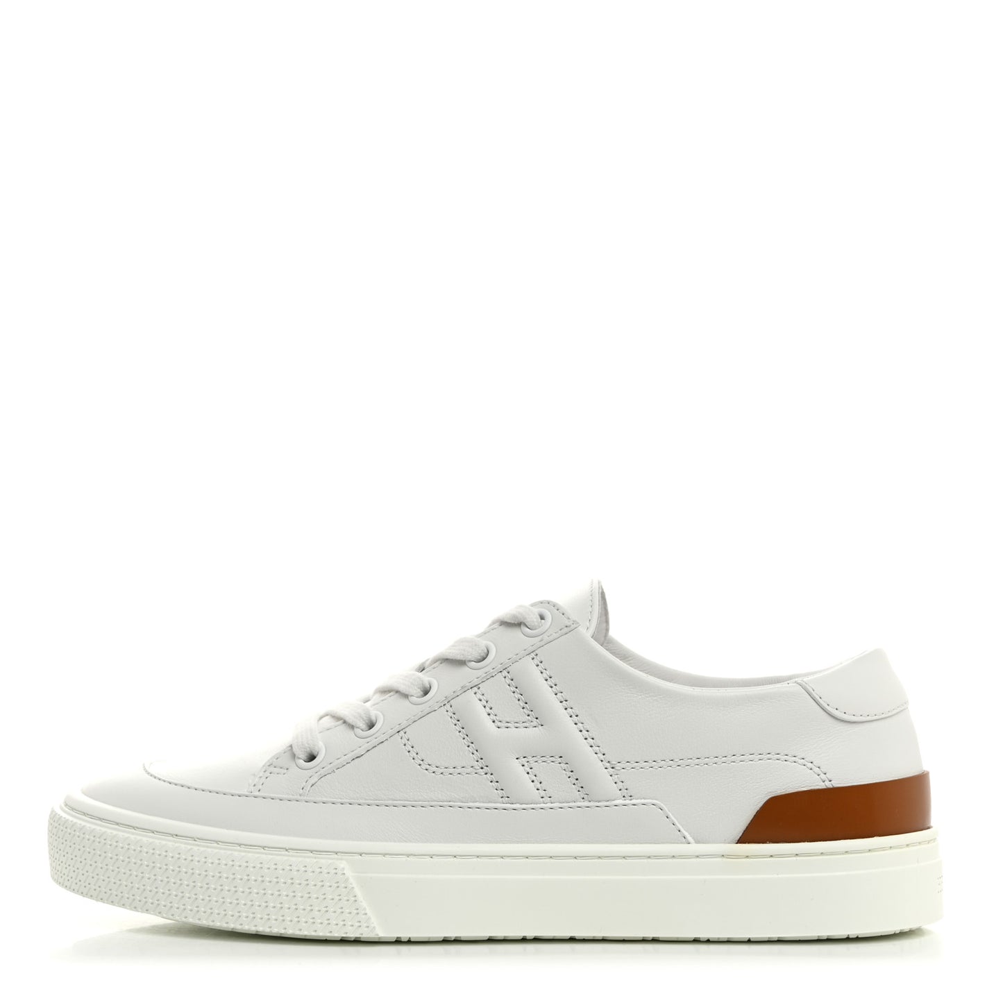 Calfskin Deep Sneakers 37 White Naturel