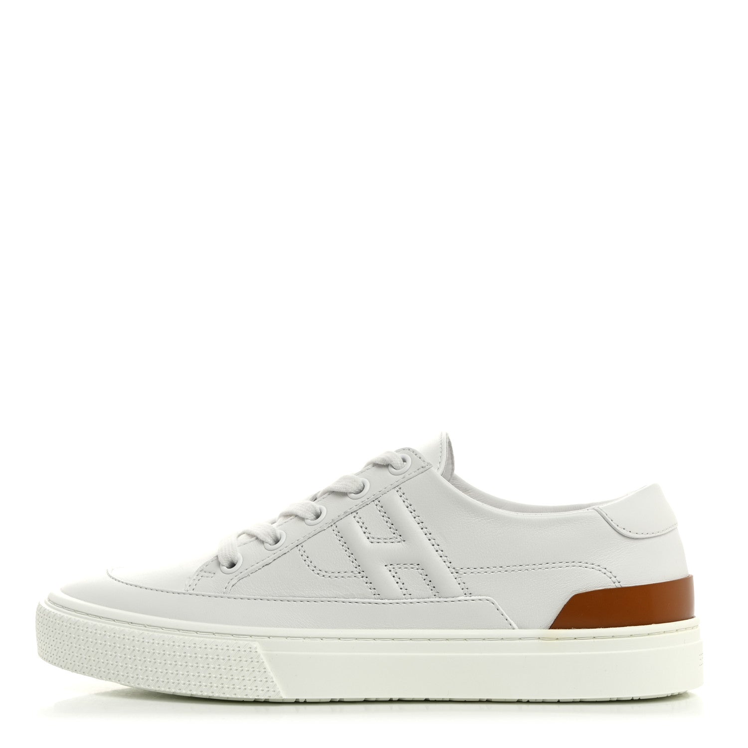 Hermes Calfskin Deep Sneakers 37 White Naturel 1 of 8