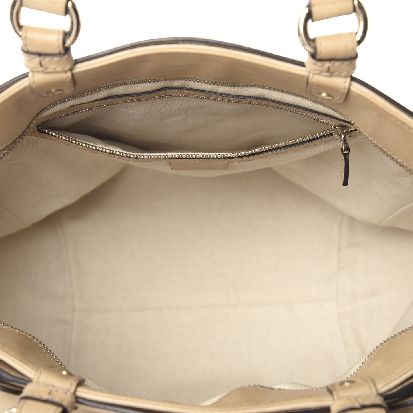 Calfskin Medium Bamboo Buckle Tote Beige