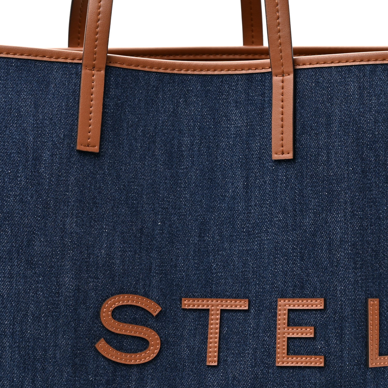 Stella McCartney Denim Logo Tote Blue 8 of 14