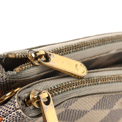 Louis Vuitton Damier Azur Double Zip Pochette 10 of 14