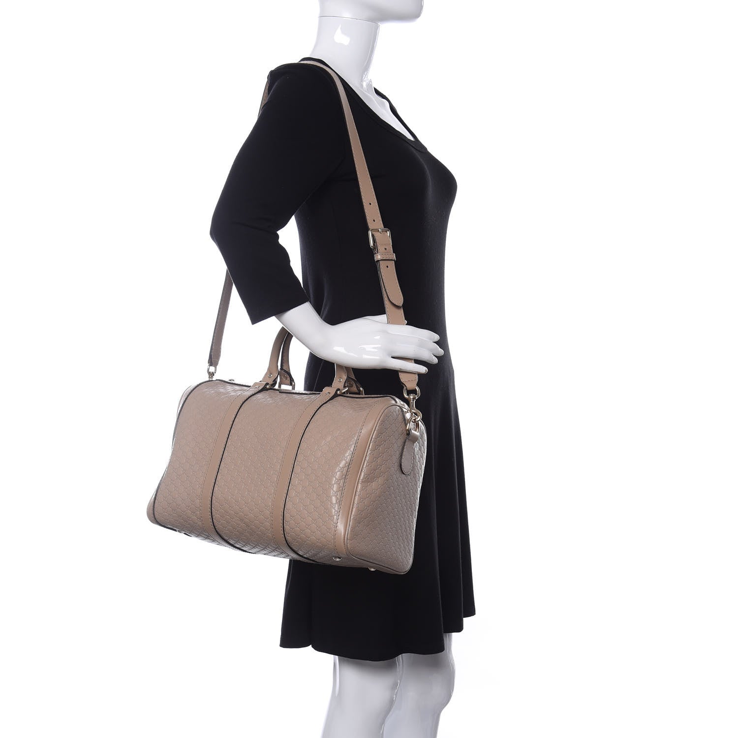 Gucci Microguccissima Medium Joy Boston Beige 2 of 11