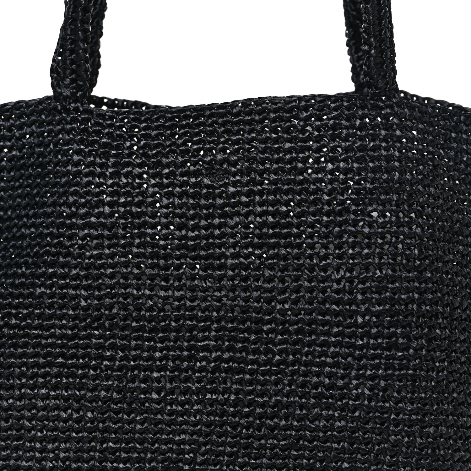 The Row Raffia Genevieve Tote Bag Black 7 of 9