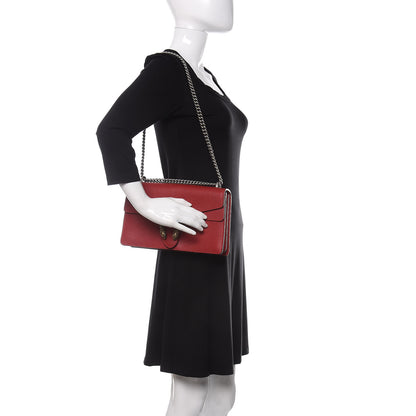 Gucci Dollar Calfskin Swarovski Crystal Small Dionysus Shoulder Bag Hibiscus Red 2 of 11