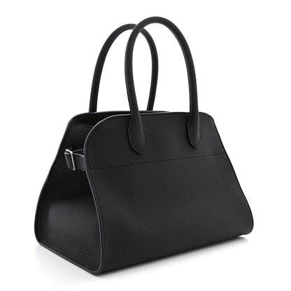 The Row Grained Calfskin Soft Margaux 10 Bag Midnight 3 of 10