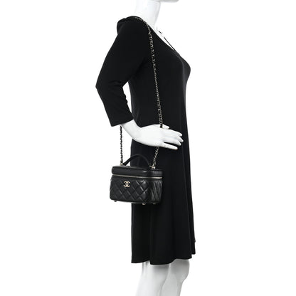 Chanel Caviar Quilted Small CC Vanity Case Black 2 of 10