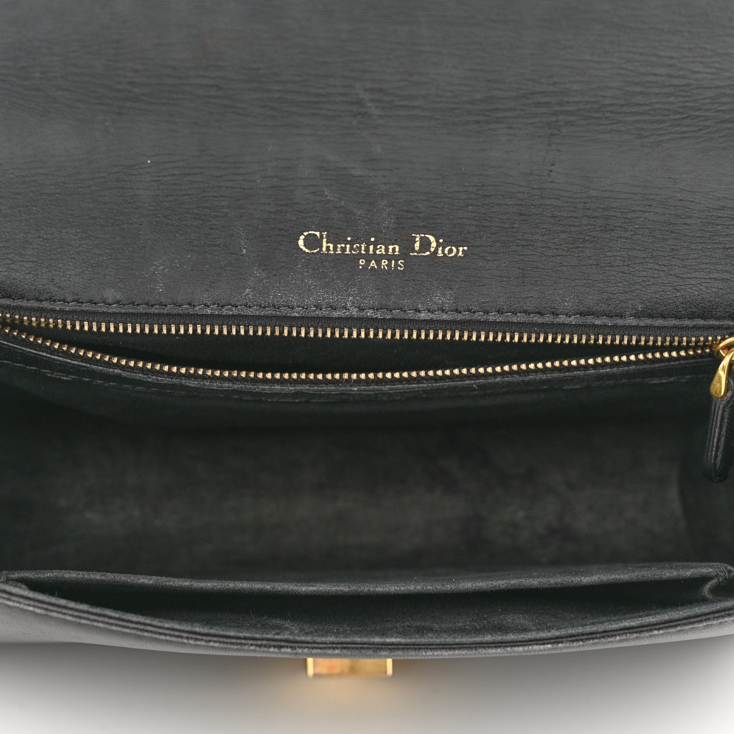Christian Dior Lambskin Studded Medium Diorama Flap Bag Black 5 of 14