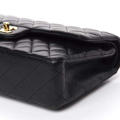 Chanel Lambskin Quilted Medium Double Flap Black 7 of 12