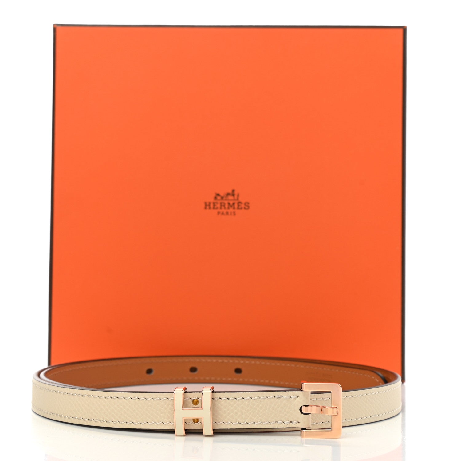 Hermes Epsom 15mm Pop H Belt 80 Craie 5 of 5