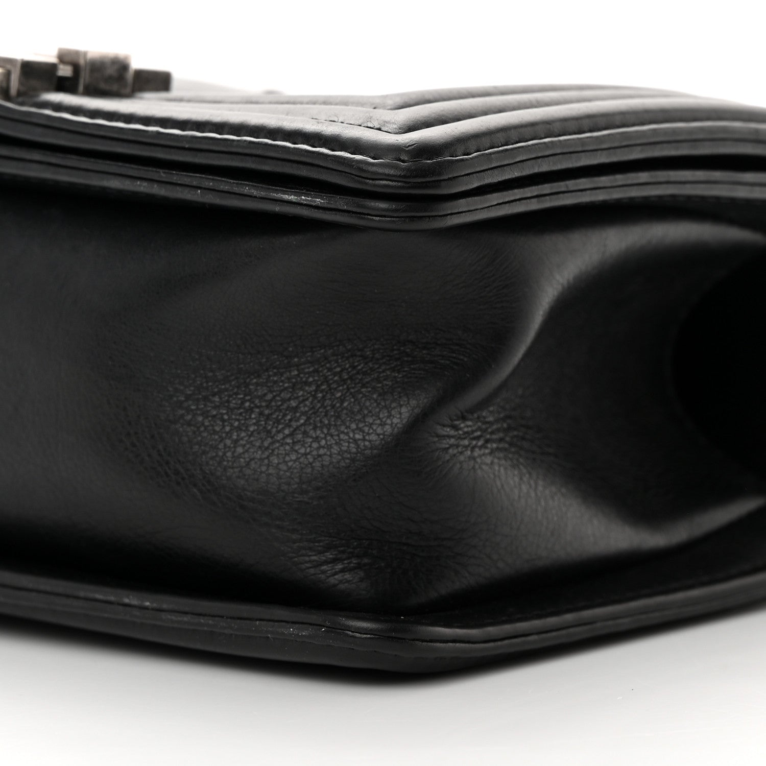 Chanel Calfskin Double Stitch Small Boy Flap Black 10 of 16