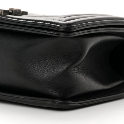 Chanel Calfskin Double Stitch Small Boy Flap Black 10 of 16