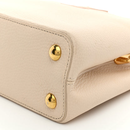 Louis Vuitton Taurillon Capucines BB Cream Beige Pearly Pink 9 of 9