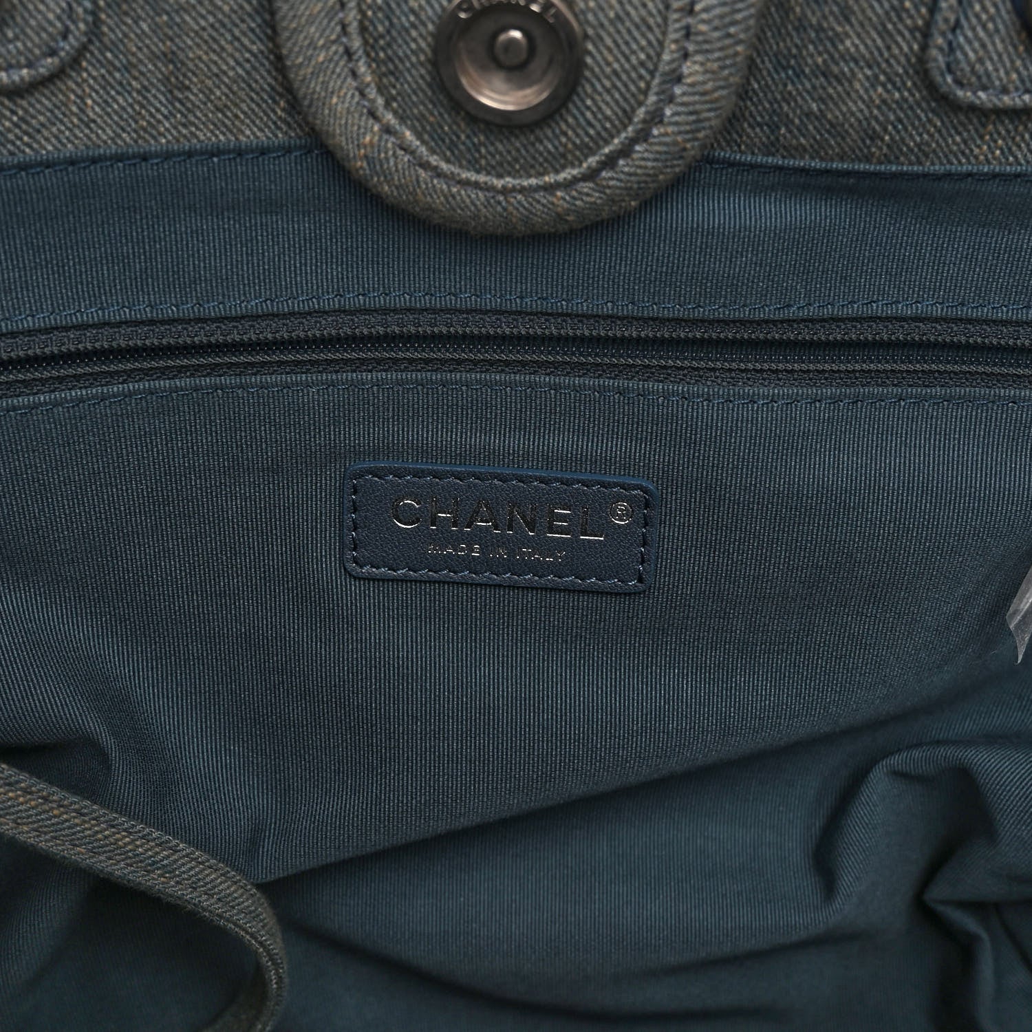 Chanel Denim Small Deauville Tote Light Blue 6 of 10