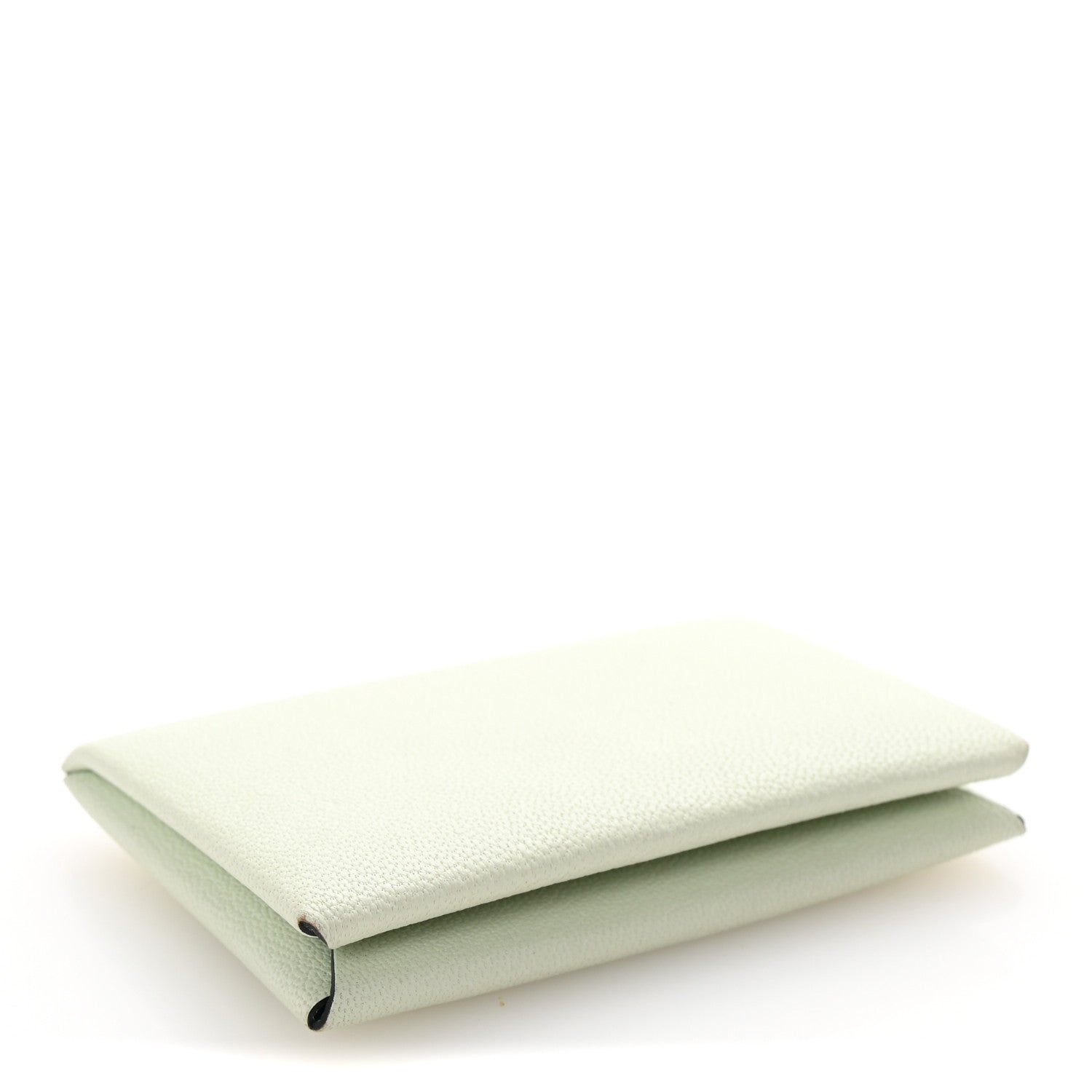 Hermes Chevre Mysore Verso Calvi Card Case Vert Fizz Bleu Zephyr 4 of 7