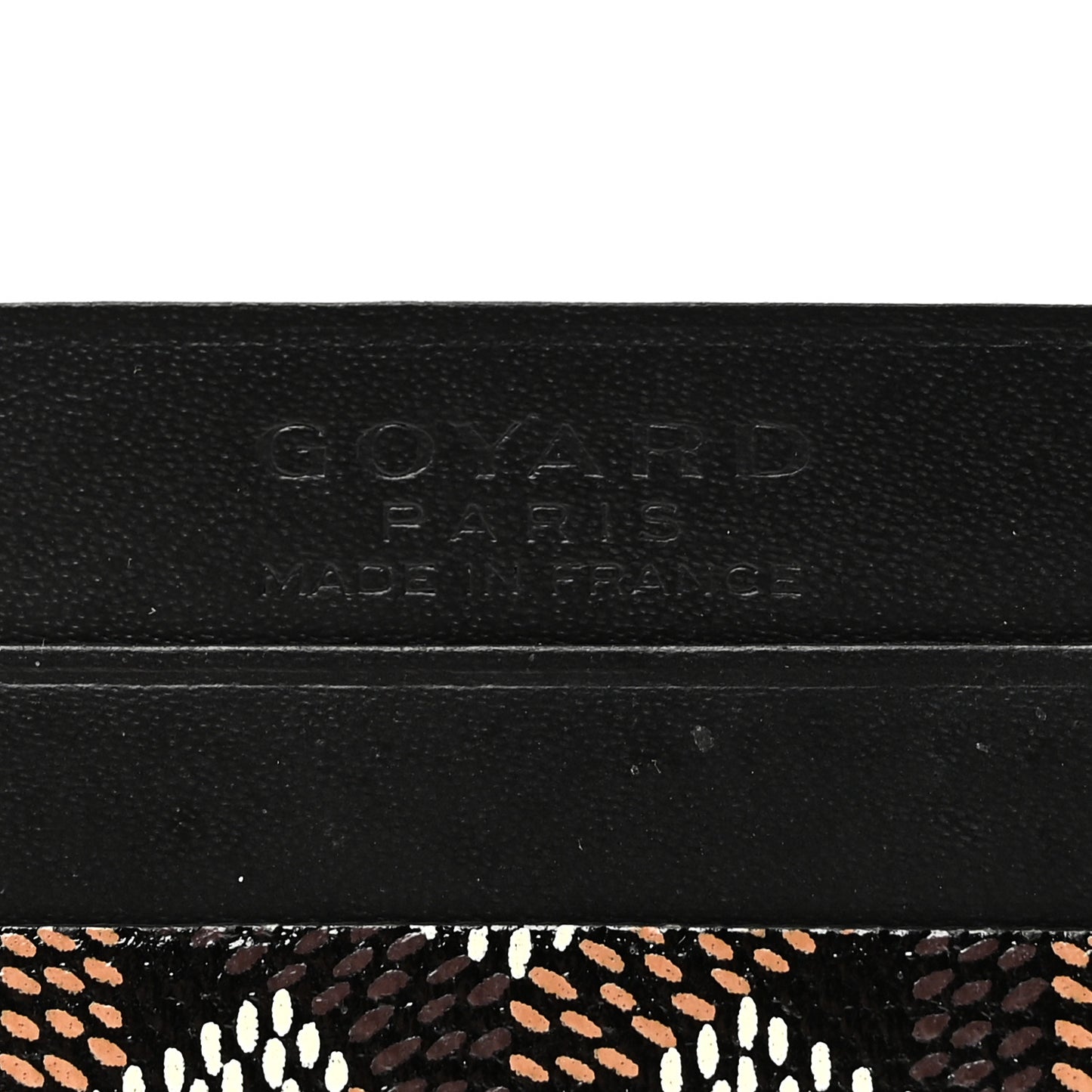 Goyardine Saint Sulpice Card Holder Black