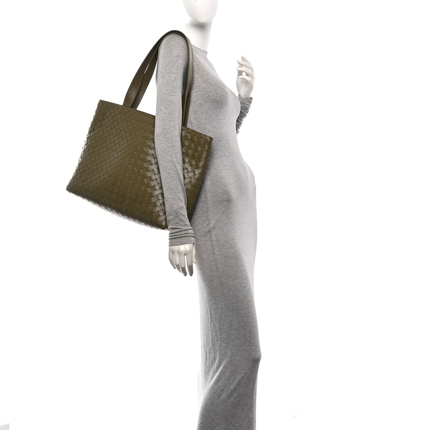Bottega Veneta Calfskin Intrecciato Small Zipped Tote Cypress 2 of 9
