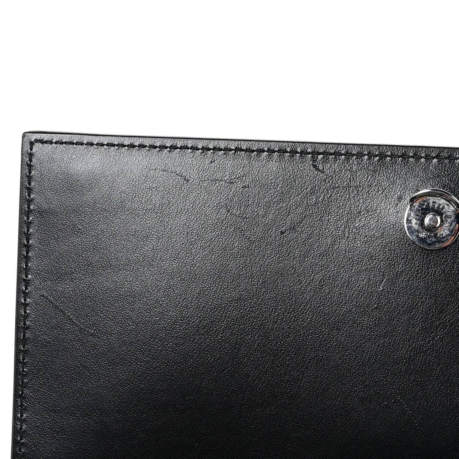 Saint Laurent Calfskin Star Print Medium Monogram Kate Satchel Black 15 of 18