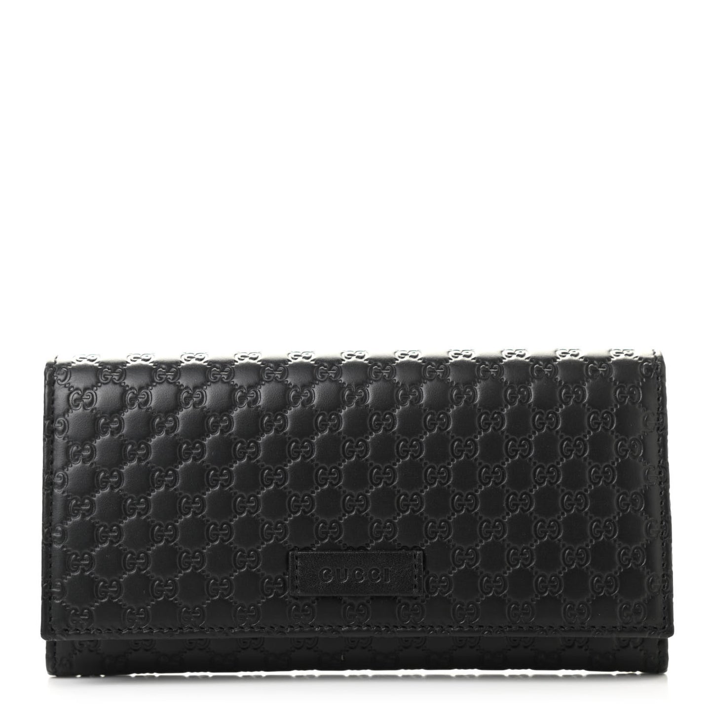 Soft Microguccissima Continental Wallet Black