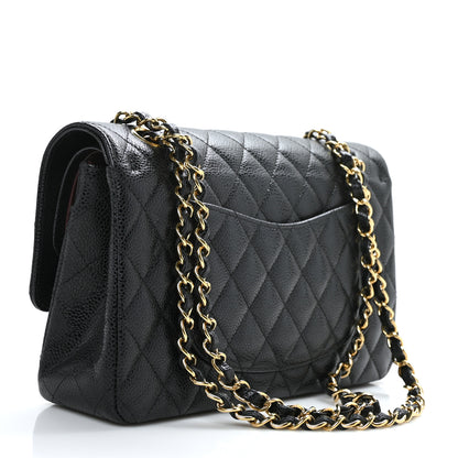 Chanel Caviar Quilted Medium Double Flap Black 3 of 9