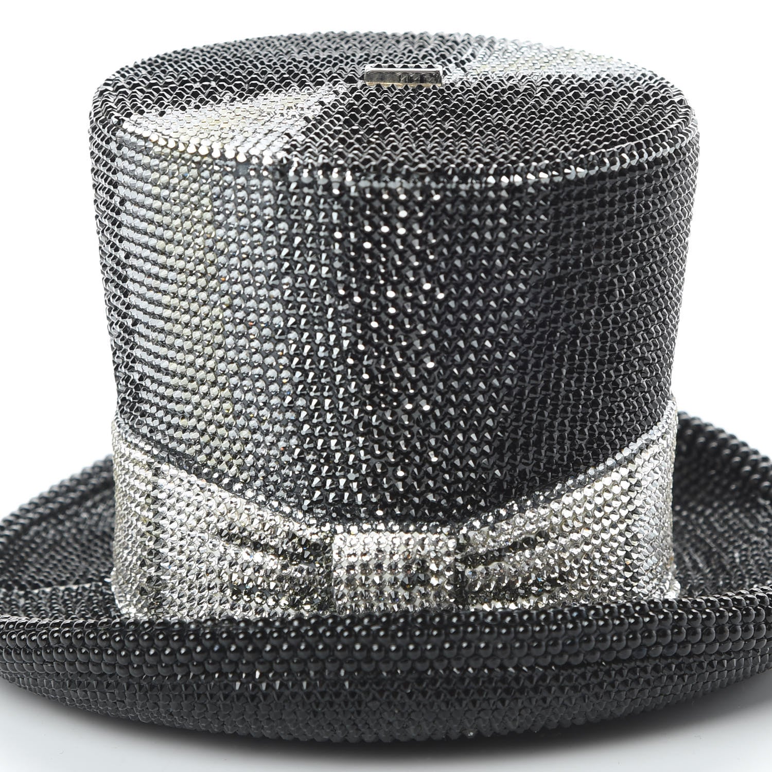 Judith Leiber Swarovski Crystal Top Hat Clutch Jet Multicolor 14 of 14