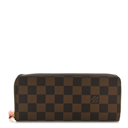 Louis Vuitton Damier Ebene Clemence Wallet Cherry 1 of 7