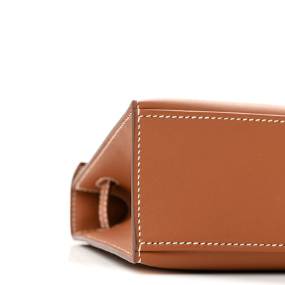 Hermes Swift Kelly Pochette Clutch Gold 9 of 12