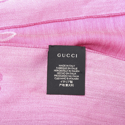 Gucci Wool Silk GG Monogram GGNat Scarf Roseate 3 of 4
