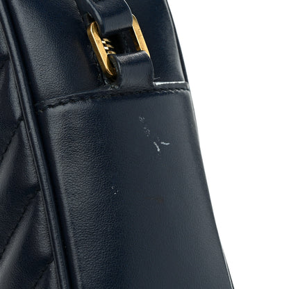 Saint Laurent Calfskin Matelasse Monogram Lou Camera Bag Navy 12 of 12