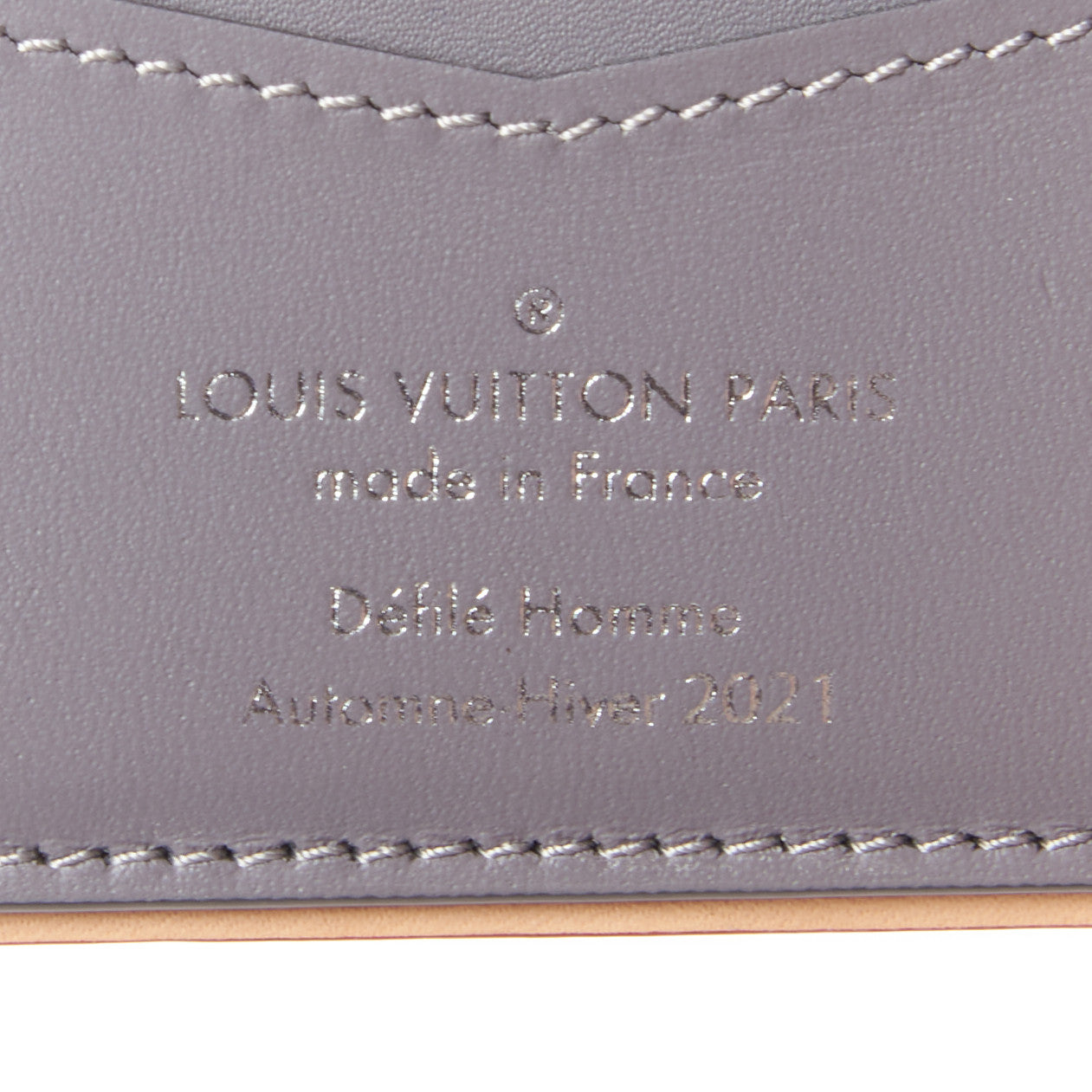 Monogram Mirror Slender Wallet Silver