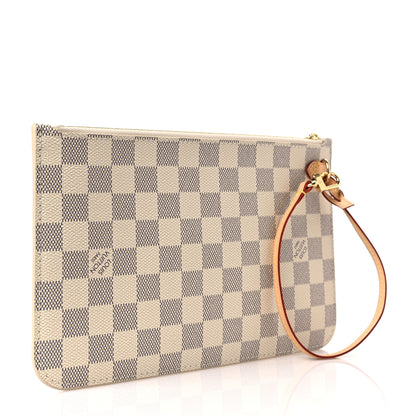 Louis Vuitton Damier Azur Neverfull MM GM Pochette 3 of 6