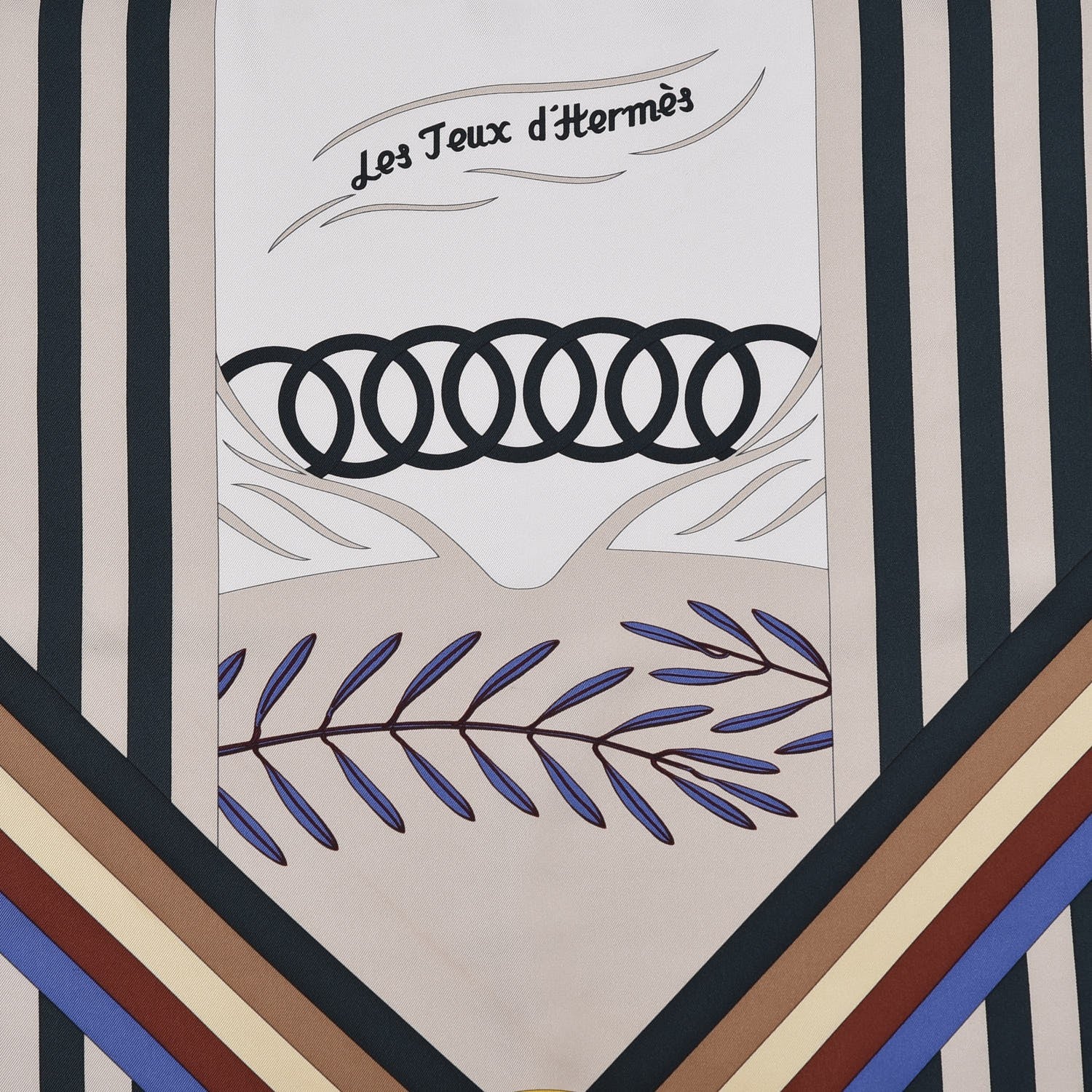 Hermes Silk Les Jeux d'Scarf 90 5 of 8