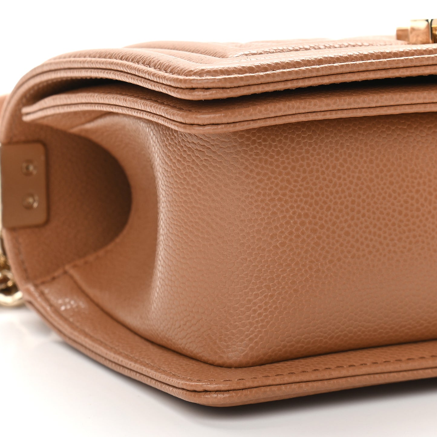 Caviar Quilted Small Boy Flap Brown