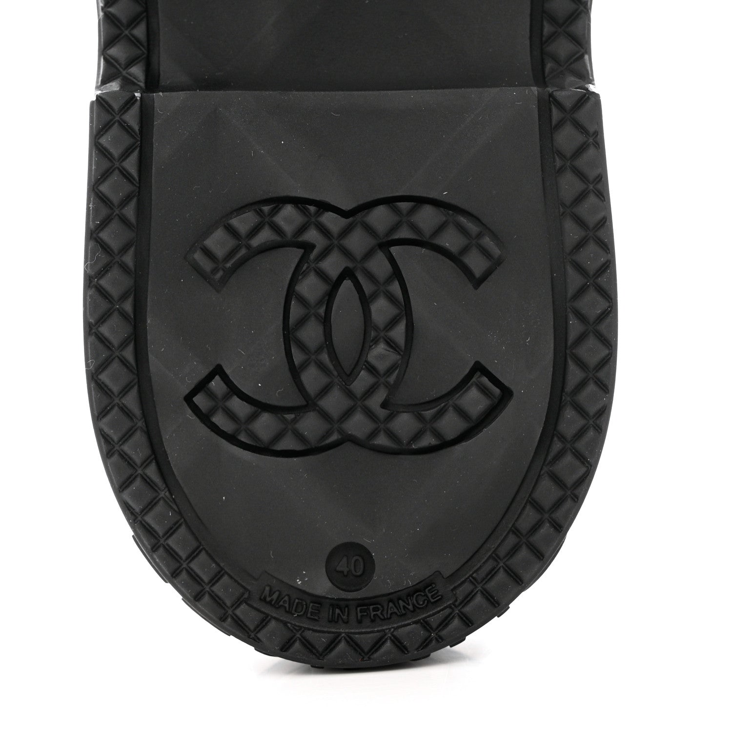 Chanel Caoutchouk CC High Boots 40 Black 8 of 12