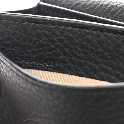 Chloe Calfskin Alphabet Card Holder Black 7 of 8