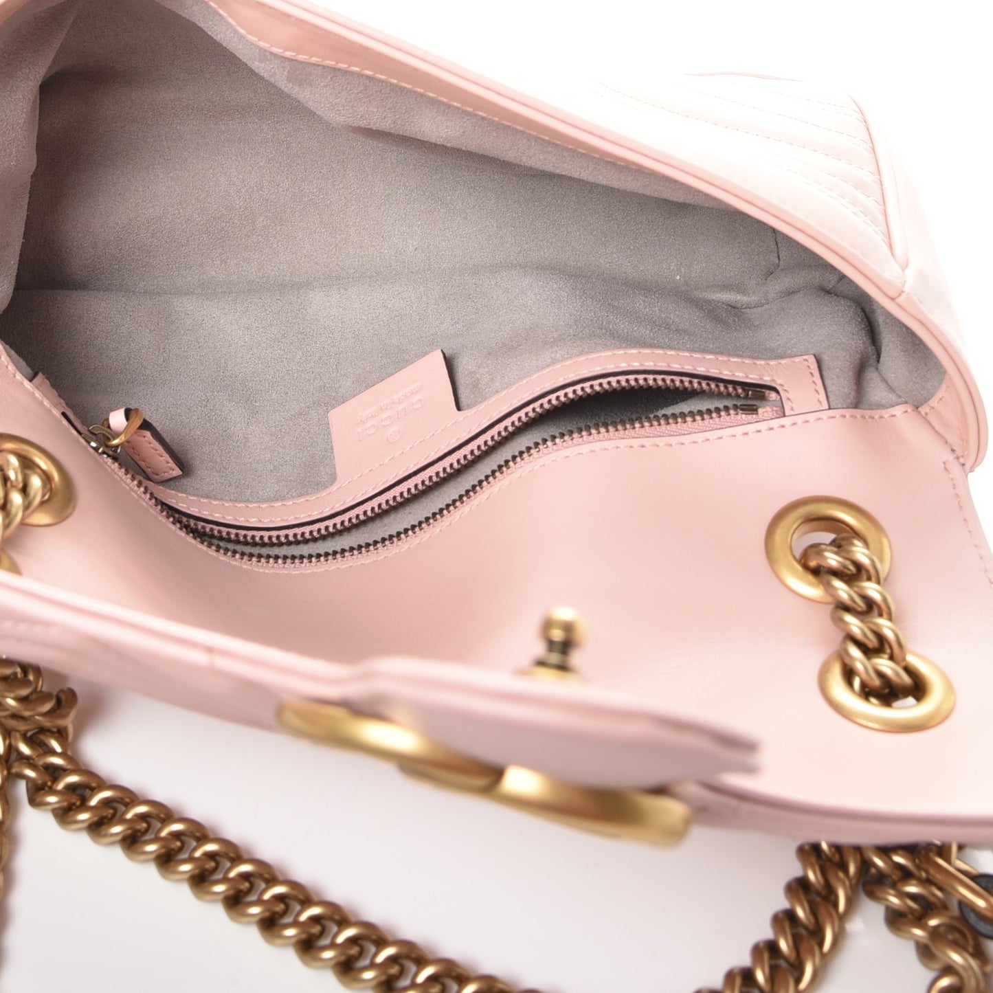 Calfskin Matelasse Small GG Marmont Shoulder Bag Perfect Pink