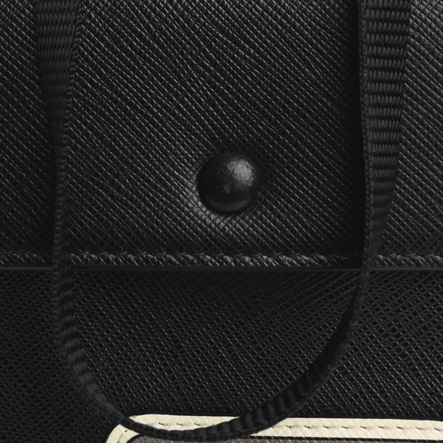 Prada Saffiano Racing Logo Patch Mini Bag Black 8 of 17