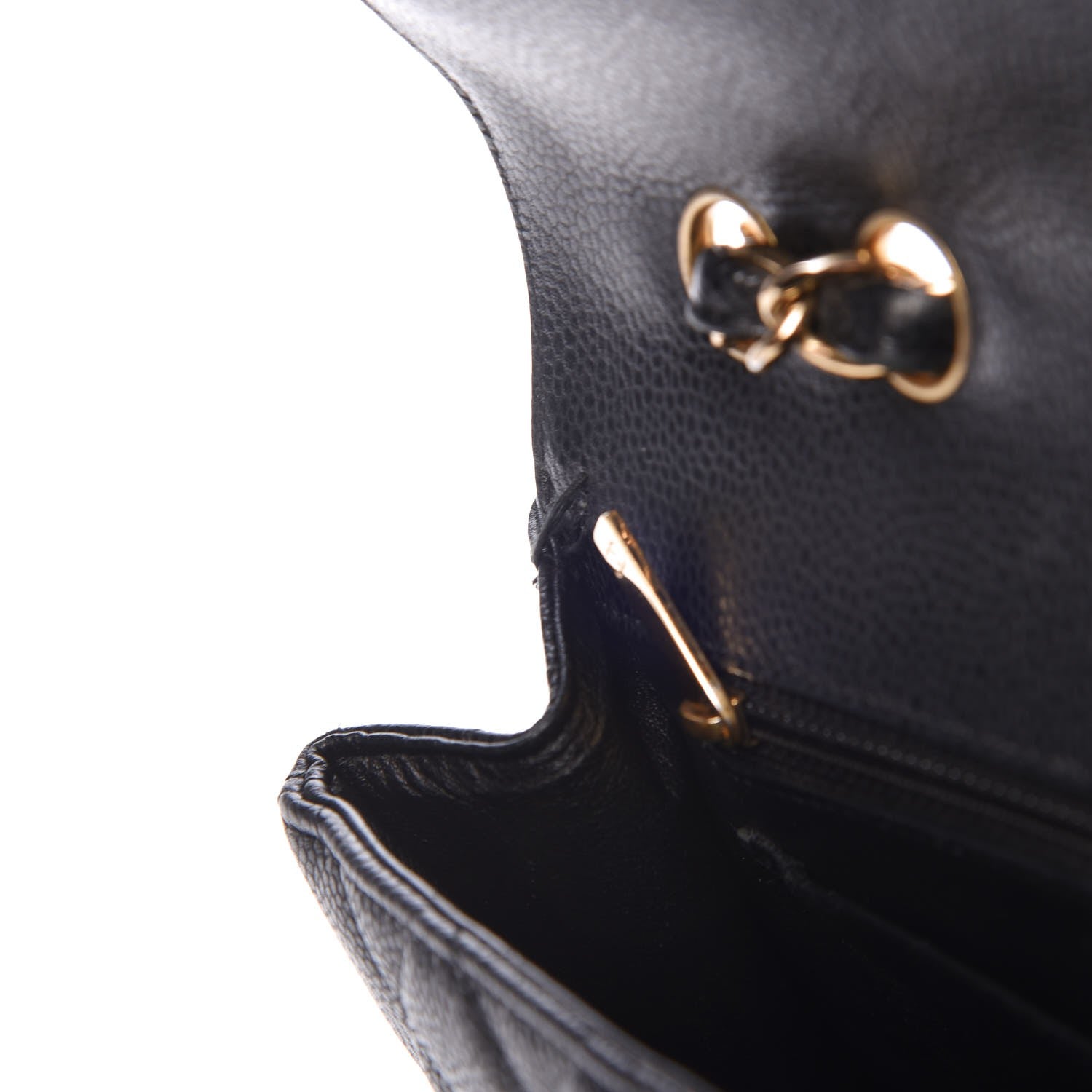 Chanel Caviar Quilted Jumbo Single Flap Black 9 of 13
