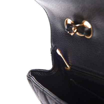 Chanel Caviar Quilted Jumbo Single Flap Black 9 of 13