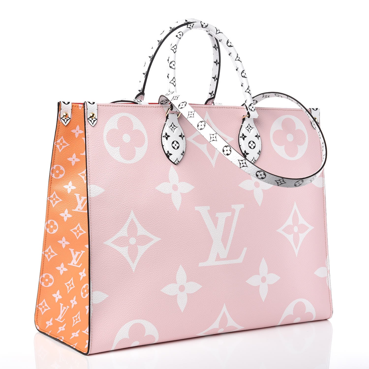 Louis Vuitton Monogram Giant Onthego GM Rouge Rose 3 of 9