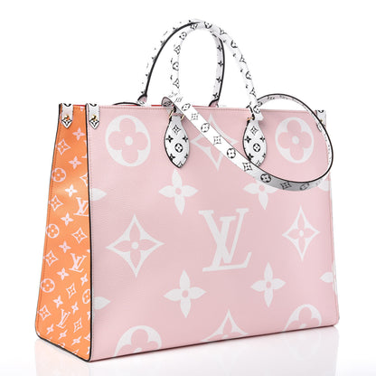 Louis Vuitton Monogram Giant Onthego GM Rouge Rose 3 of 9