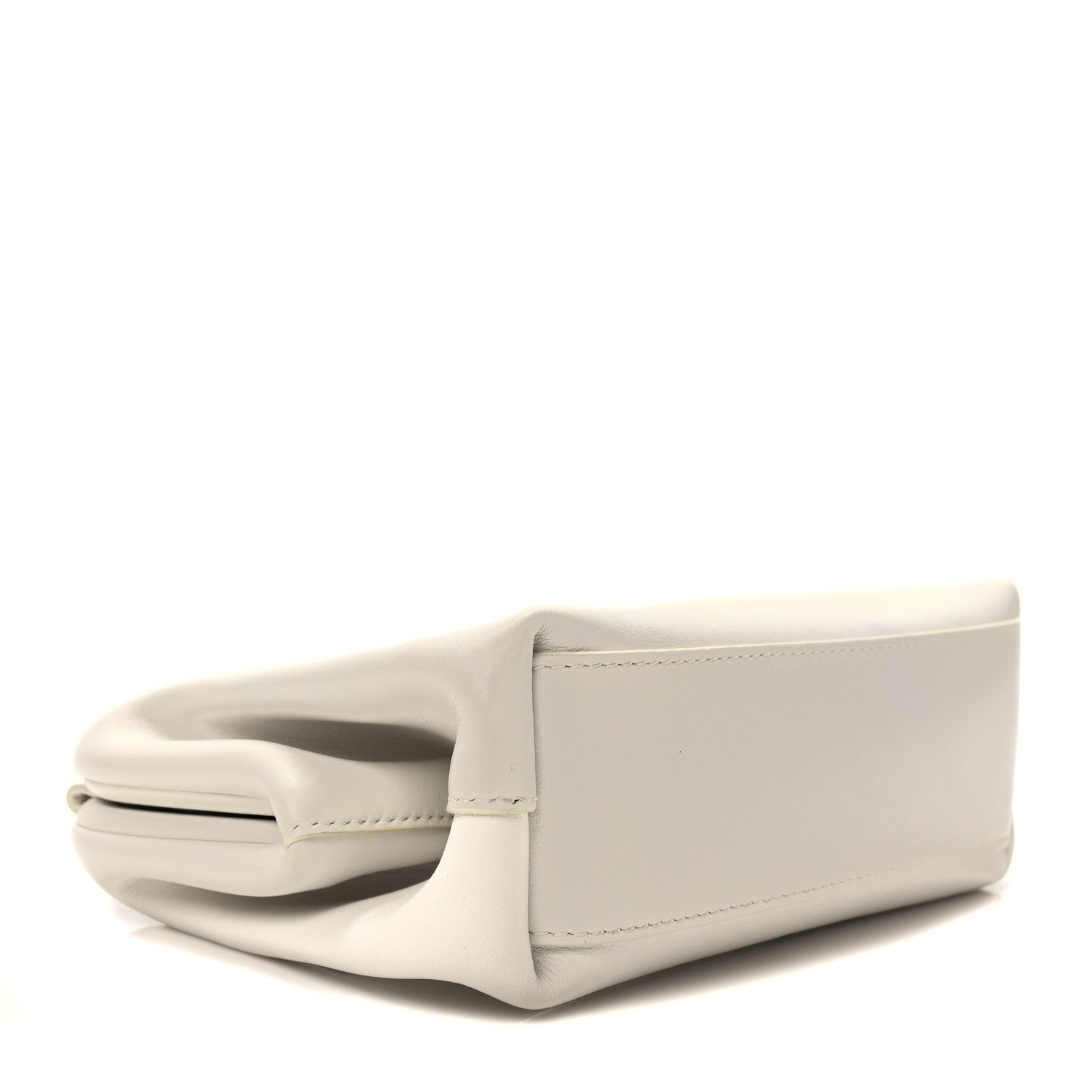 Bottega Veneta Calfskin Small The Point Triangle Bag Chalk 4 of 10