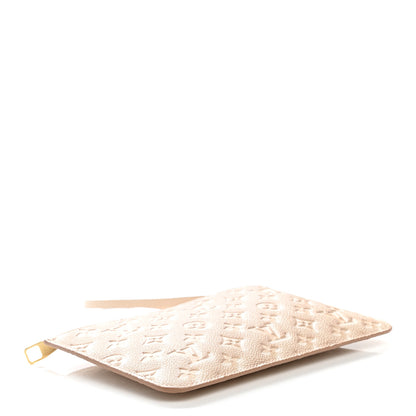 Louis Vuitton Empreinte Monogram Summer Stardust Neverfull MM Pochette Beige Clair 4 of 6