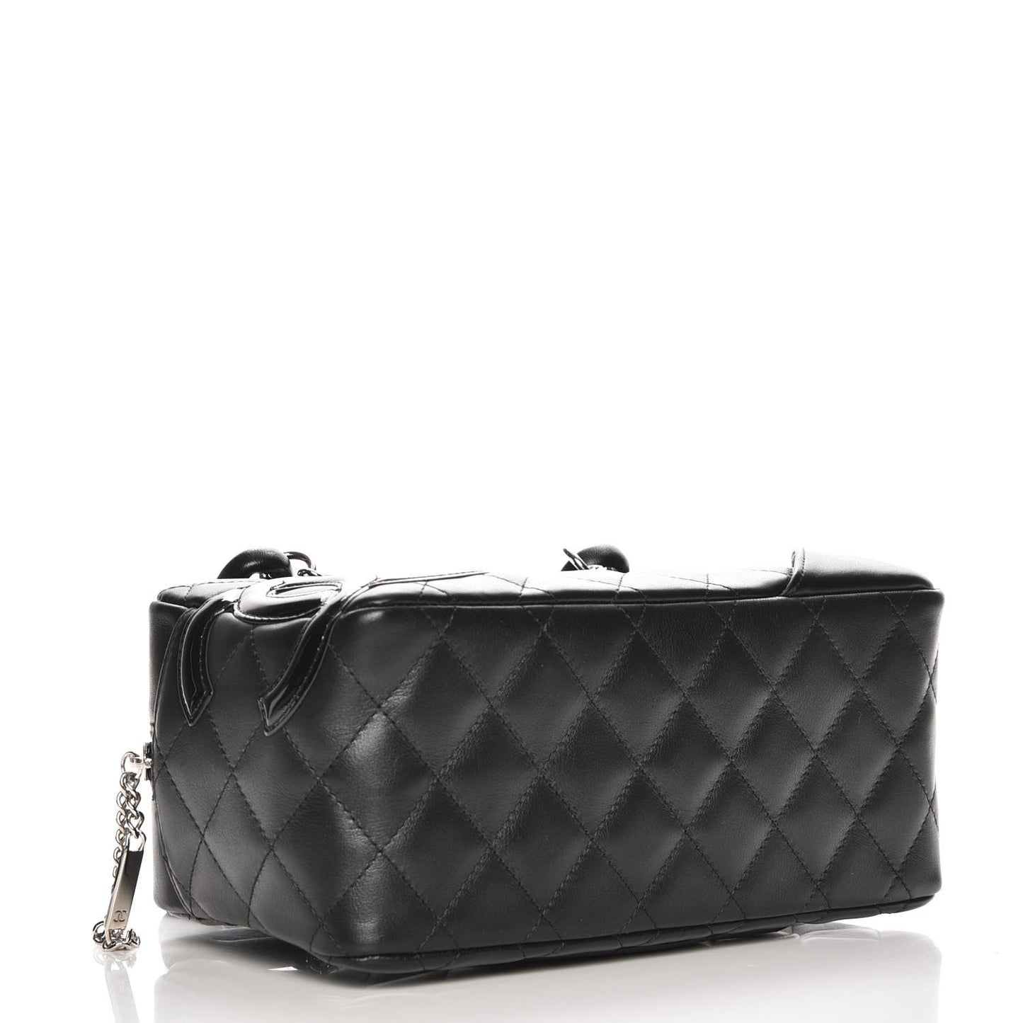 Calfskin Quilted Small Cambon Bowler Black