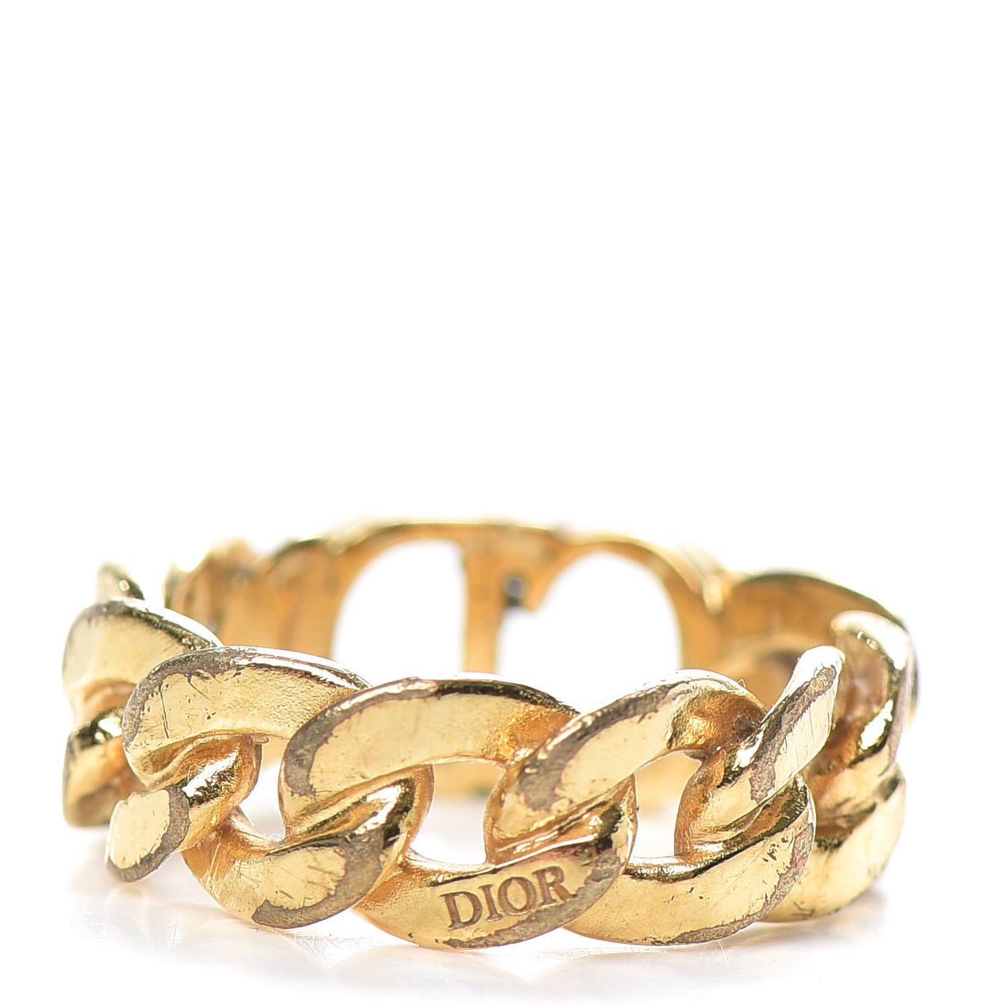 Metal Danseuse Etoile Chain Ring 54 Gold