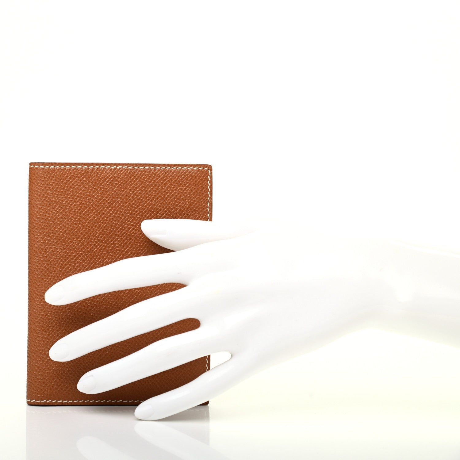 Hermes Epsom Card Holder Case Gold 2 of 6